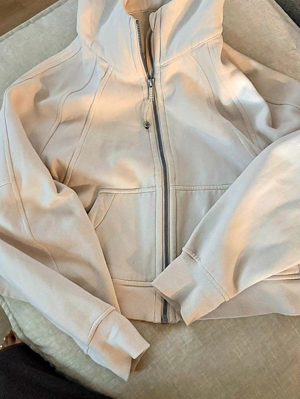 Lululemon Scuba Oversized Full-Zip Hoodie Cream